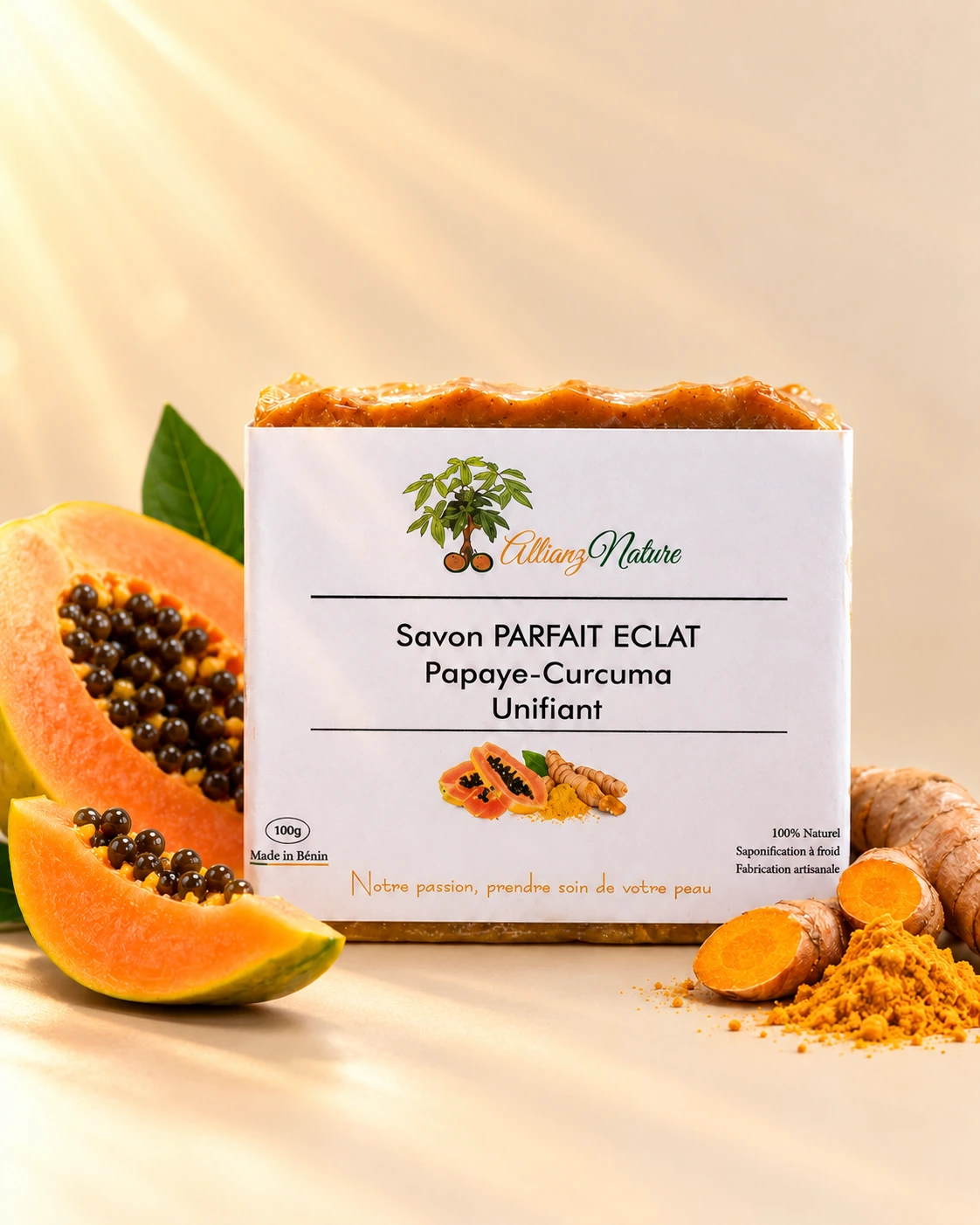 Savon Papaye - Curcuma PARFAIT ÉCLAT